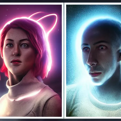 Image similar to two fearless leaders, concept art, matt painting, octane, highly realistic, volumetric lightning, ambient light, trending on artstation, 8 k, award winning