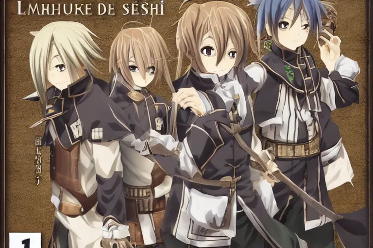 mushoku tensei light novel cover,, Stable Diffusion