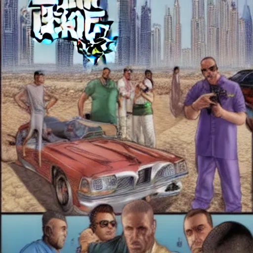 Image similar to gta : dubai by mark brooks