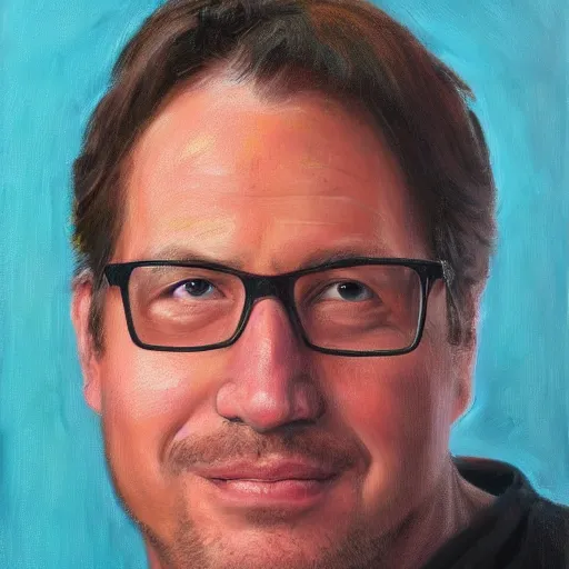 Prompt: johnathan katz, oil portrait, photorealistic, high detail