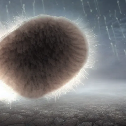 Image similar to Photograph of a gaseous lifeform discovered in another world, accurate depiction