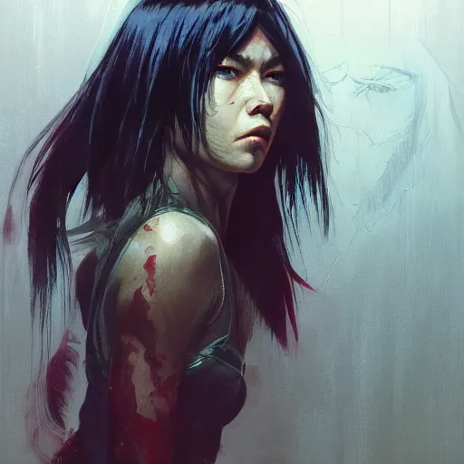 Prompt: Predator, fine-face, realistic shaded perfect face, fine details. realistic shaded lighting poster by Ilya Kuvshinov katsuhiro otomo ghost-in-the-shell, magali villeneuve, artgerm, Jeremy Lipkin and Michael Garmash, Rob Rey and Kentarõ Miura, trending on art station