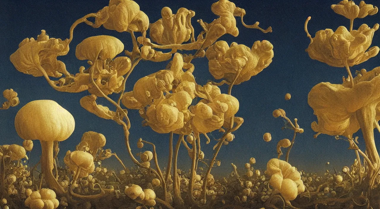 Prompt: a single fungus white! clear empty sky, a high contrast!! ultradetailed photorealistic painting by jan van eyck, audubon, rene magritte, agnes pelton, max ernst, walton ford, andreas achenbach, ernst haeckel, hard lighting, masterpiece