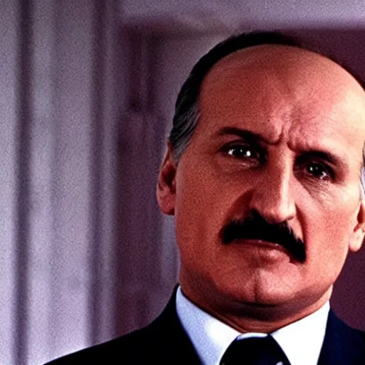 Image similar to Alexander Lukashenko in Terminator, cinematic still