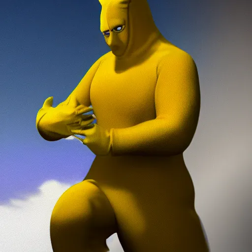 Prompt: bananaman as a real person, photorealistic, cinematic