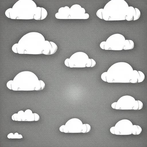 Image similar to set of white clouds clipart vector design illustration. white cloud, cloudy, drawing, icon set. vector clipart print