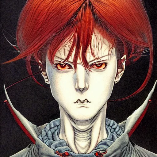 Image similar to prompt : portrait of diablo character painted in miyazaki color style drawn by katsuhiro otomo and takato yamamoto, inspired by fables, china doll face, smooth face feature, intricate oil painting, high detail, sharp high detail, manga and anime 2 0 0 0