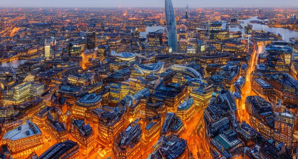 Prompt: a breathtaking picture of London, highly detailed, highly realistic, atmospheric lighting, 4k