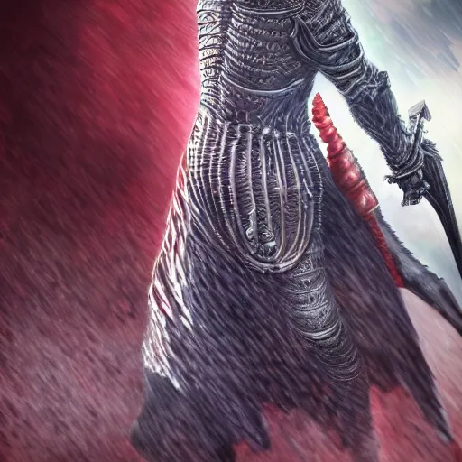 Image similar to Guts, Berserk, very detailed, artstation, digital art, masterpiece, award winning, greatsword