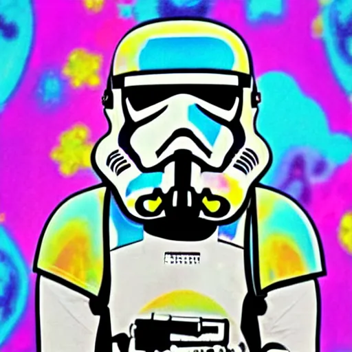 Prompt: “Lisa Frank Stormtrooper”