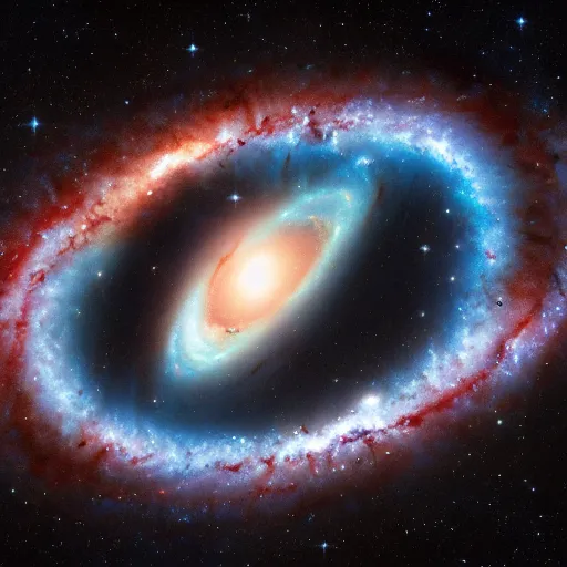 Image similar to the eye of god formed out of a galaxy, hyper realistic 4 k