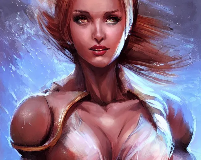 Prompt: portrait of samus aran as a very attractive female bodybuilder bride, elegant, fantasy, hd shot, digital portrait, beautiful, artstation, comic style, by artgerm, guy denning, jakub rozalski, magali villeneuve and charlie bowater