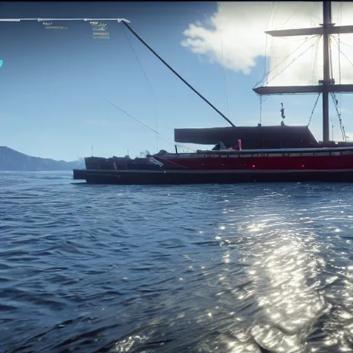 Image similar to yacht in red dead Redemption 2