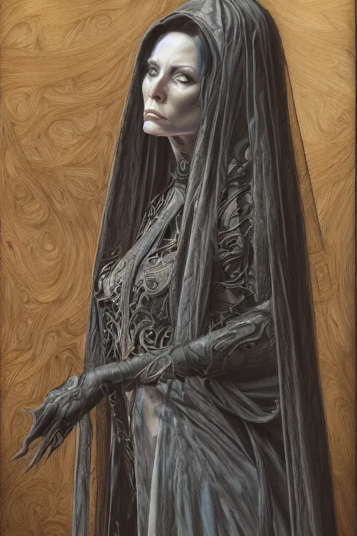 Image similar to portrait of death, by giancola, very detailed art, elegant, sophisticated, high resolution, smooth