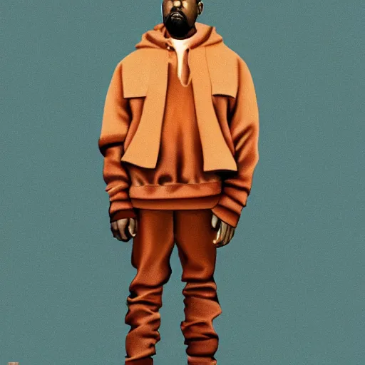 Prompt: A photo of Kanye West in a Wes Anderson Movie, 8K concept art, detailed, vintage, shot on Kodak Ektar