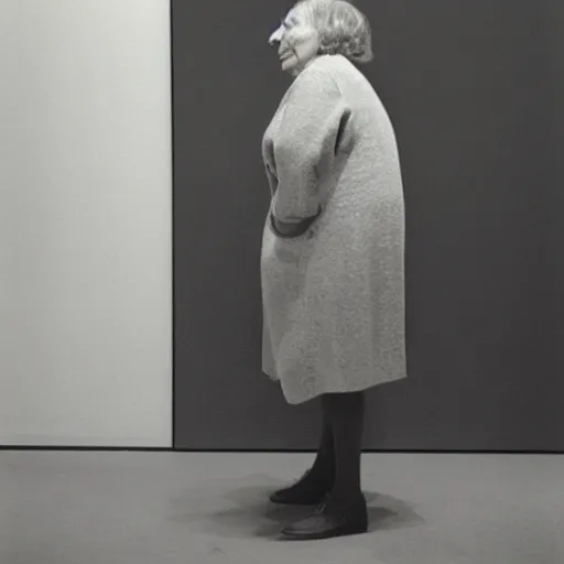 Prompt: photograph of a woman by william wegman