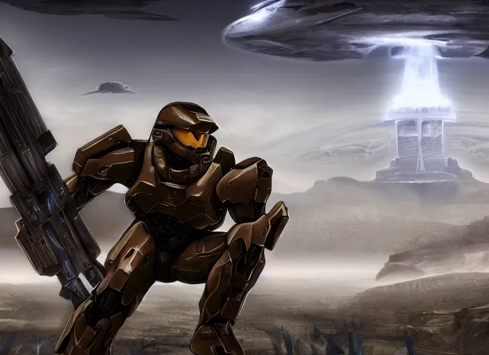 Image similar to halo 2 coagulation render by blur studios. winner.