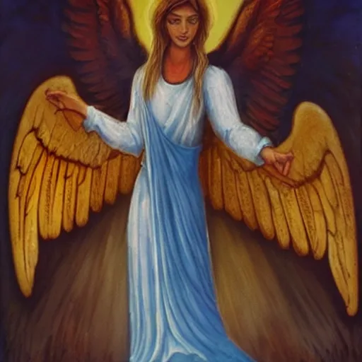 Image similar to archangel auriel holding your hand