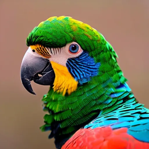 Image similar to close up of a beautiful parrot pheasant