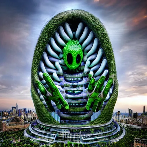 Image similar to monster by vincent callebaut