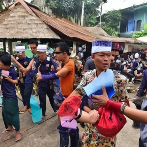 Prompt: seekor burung pelikan bermata tujuh.