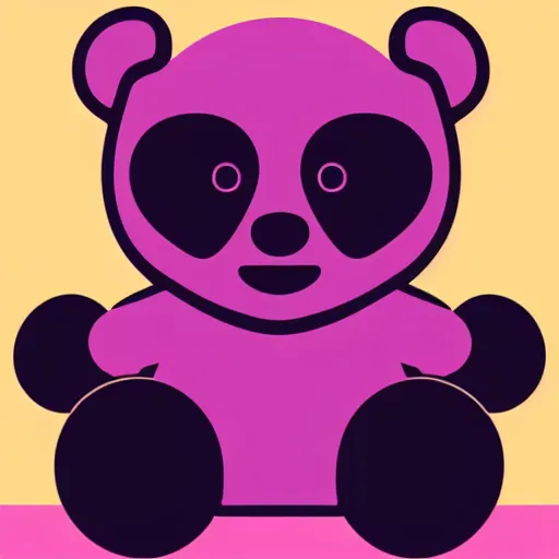 Image similar to iconic vector logo of cute cuddly pink bear with a podcast microphone, melodic, headphones, music, streaming, dreamy, isometric, adorable, octane render, golden ratio, 4k UHD, iconic design