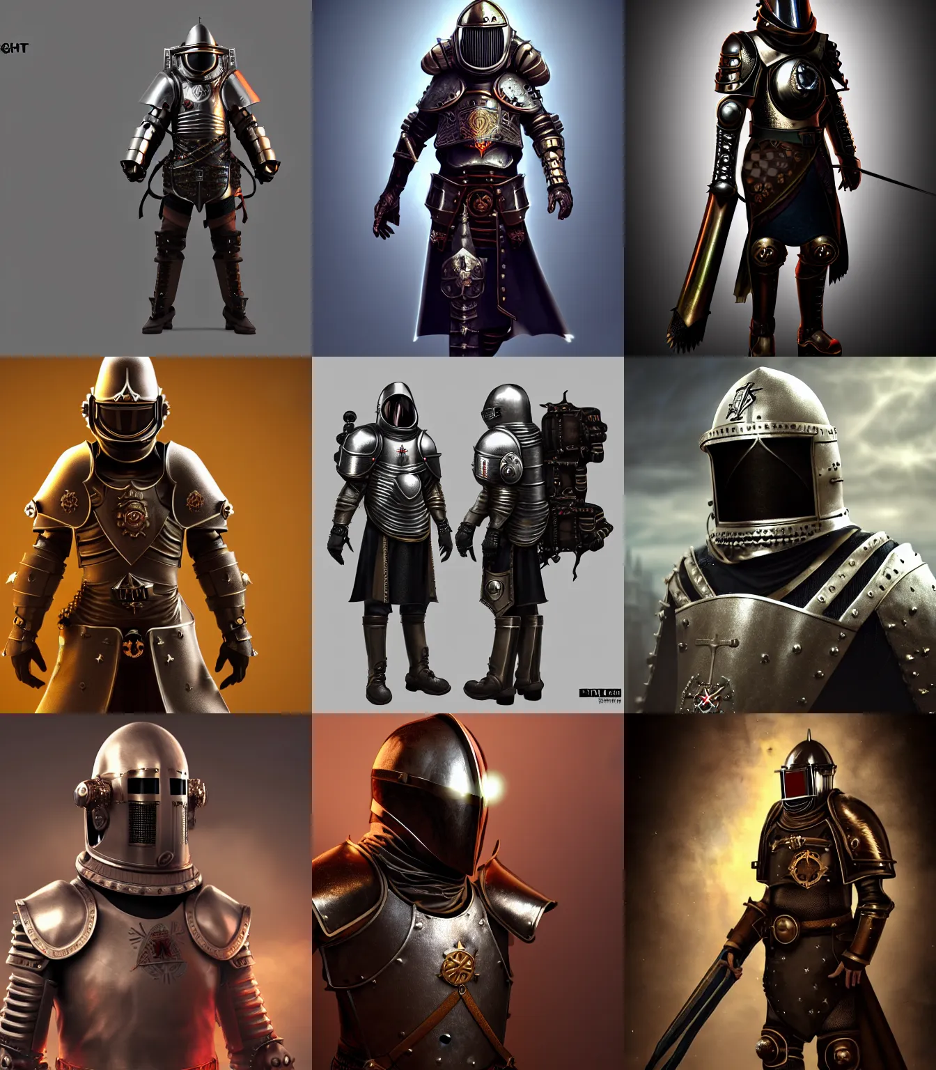 steampunk knight armor