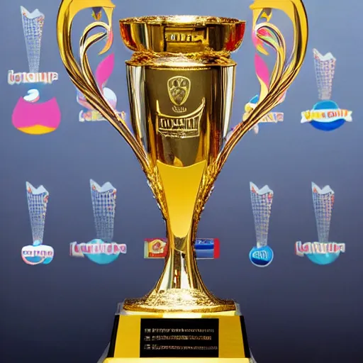 Image similar to Unicorns World Cup Trophy