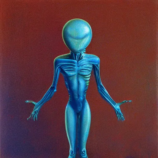 Image similar to alien by wayne thiebaud