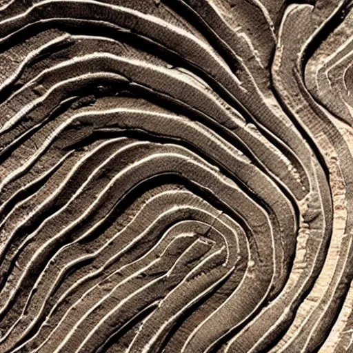 Prompt: close up shot of a sliced fossil, award winning photography, high contrast