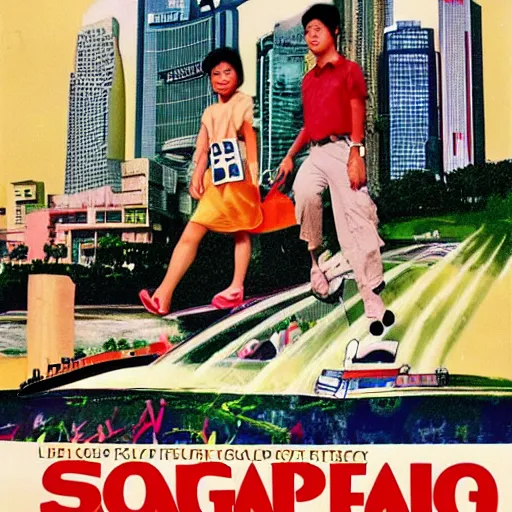 Image similar to a 1 9 9 0 s poster for a singaporean campaign