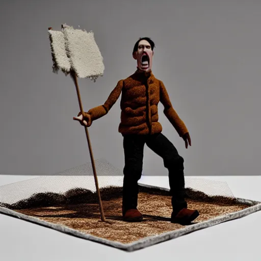 Prompt: january 6 th insurrection claymation by jan svankmejer, hyperrealistic, aesthetic, masterpiece