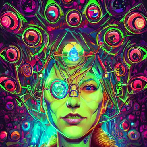 Image similar to skill magic geek inside matrix deepdream radiating a glowing aura stuff loot legends stylized digital illustration video game icon artstation lois van baarle, ilya kuvshinov, rossdraws,