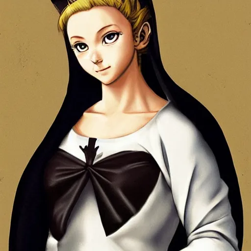 Prompt: mary sue, the most perfect character ever, catgirl, blonde, princess, heterochromia, daughter of goku and jesus christ, drawn by caravaggio