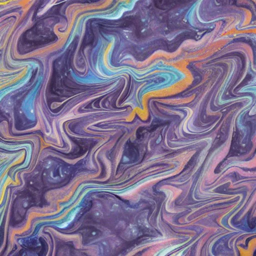 Image similar to marbled paper that looks like a supernova