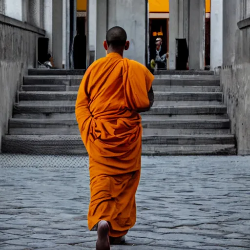 Prompt: monk in berlin