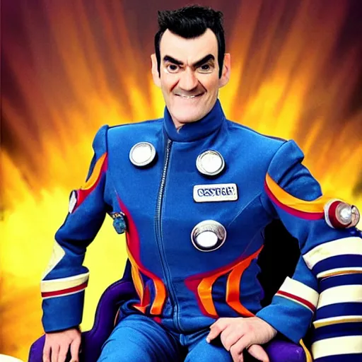 Prompt: robbie rotten as an austronaut