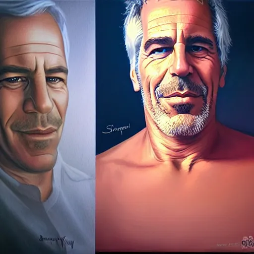 Image similar to Portrait of Jeffrey Epstein made by stanly artgerm lau, wlop, rossdraws, james jean, andrei riabovitchev ,marc simonetti