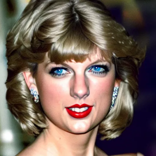 Prompt: taylor swift as princess diana