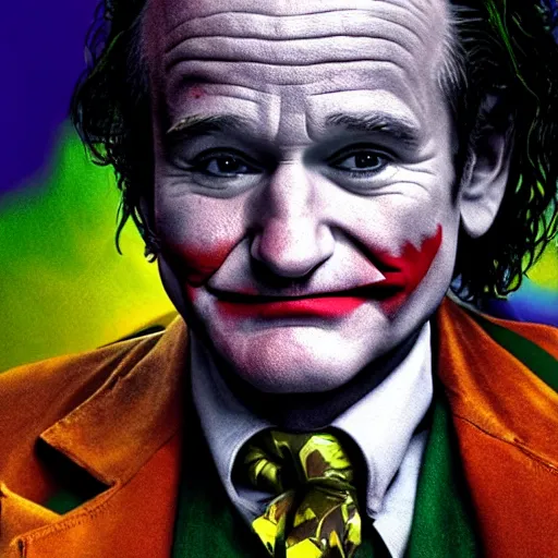 Image similar to Robin Williams as The Joker 8k hdr