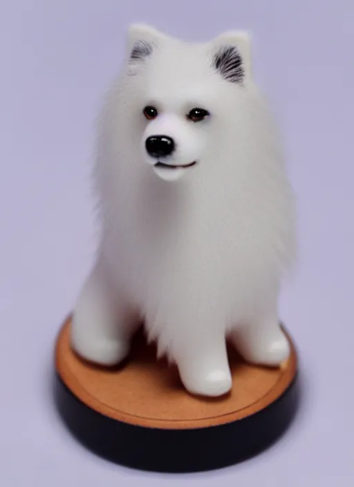 Image similar to 80mm resin detailed miniature of fluffy dog, Product Introduction Photos, 4K, Full body, simple background