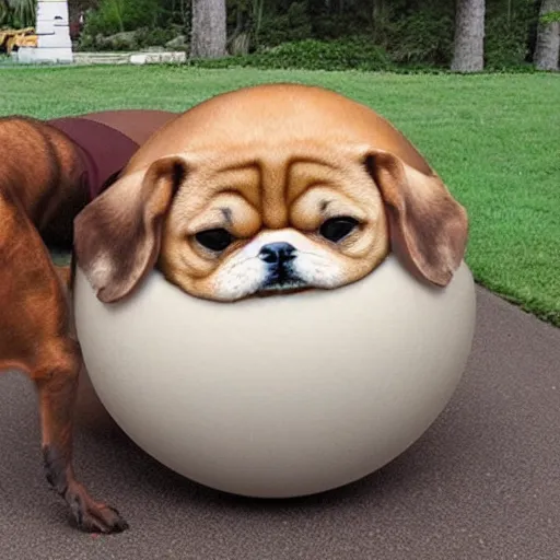 Image similar to a spherical dog