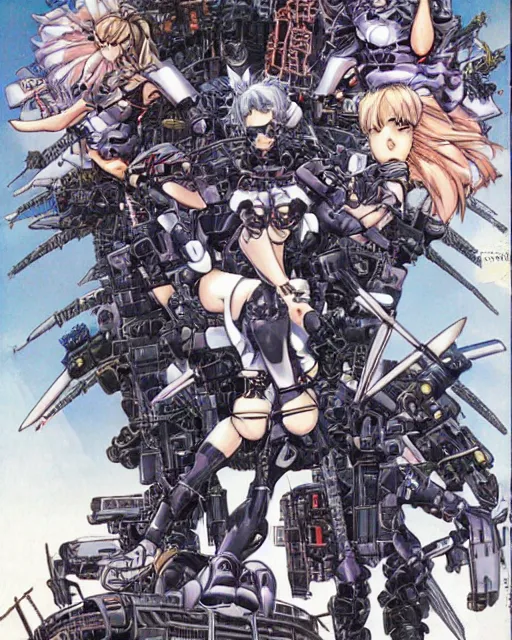 Prompt: artwork by Masamune Shirow