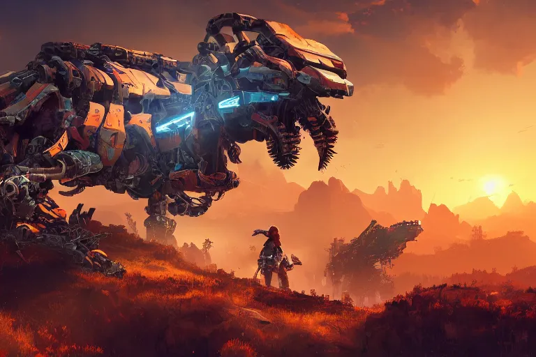 Image similar to rollerback machine mecanical creature robot of horizon forbidden west horizon zero dawn bioluminiscence global illumination ray tracing hdr fanart arstation by ian pesty and alena aenami artworks in 4 k