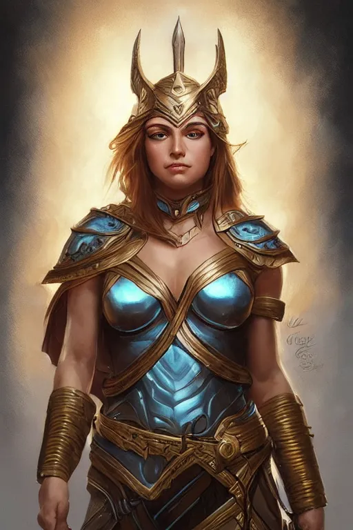 Image similar to amazon valkyrie athena, d & d, fantasy, portrait, highly detailed, headshot, digital painting, trending on artstation, concept art, sharp focus, illustration, art by artgerm and greg rutkowski and magali villeneuve