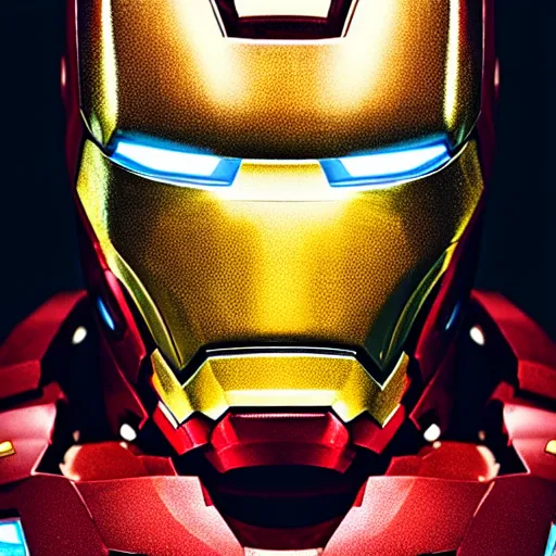 Image similar to close - up ironman in a white armor, shallow depth of field, moody lighting, 8 k,