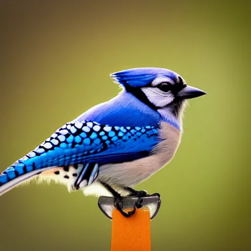 Prompt: a photo of a blue jay.