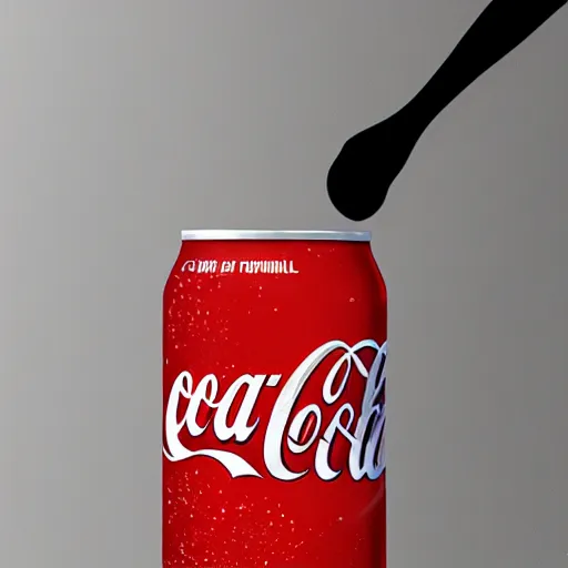 Image similar to advertising in the center of a bottle of coca - cola, droplets flow down the bottle, soft warm light, ultra - quality, super elaboration of details, play of light, yellow light shines through, focus unreal engine 5,