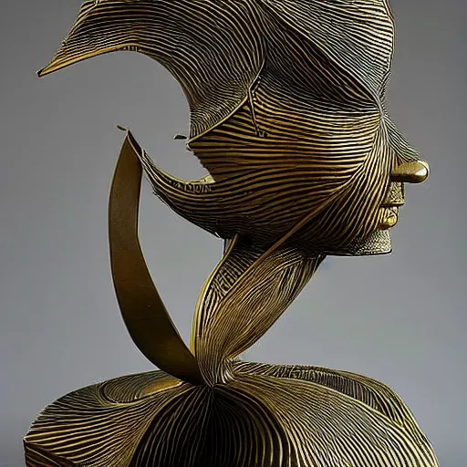 Prompt: intricately detailed abstract sculpture by Sarah Tse and Salvador Dali