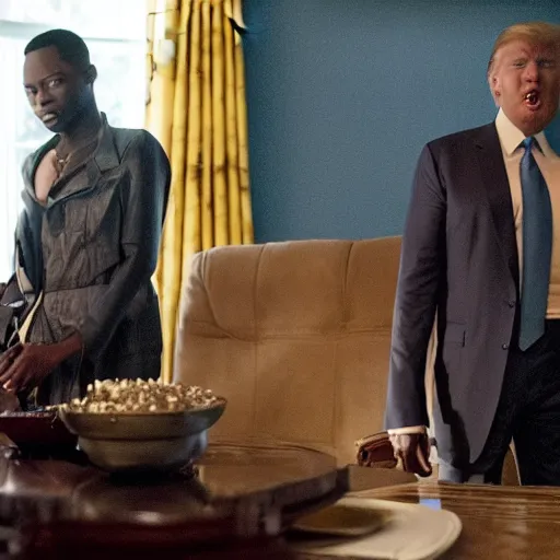 Image similar to Donald trump in the movie moonlight 2016